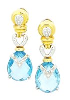 Ohrringe Sommer Dame in Gold Topazio 0.1 Ct ORO 750M SOMMER1 - ORO 750M SOMMER1